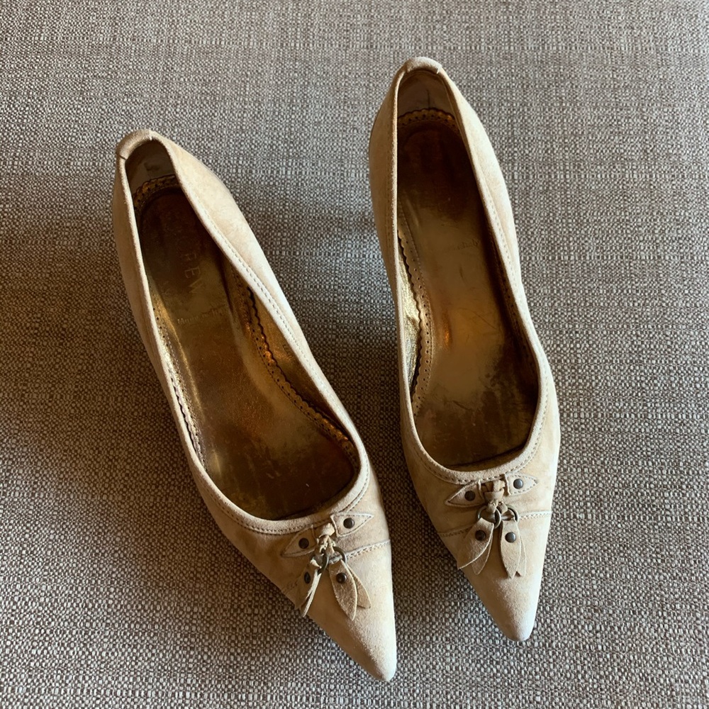 Suede & Italian Leather J.Crew Kitten Heels
